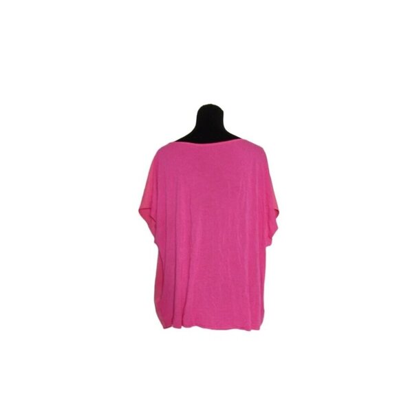 Apt. 9 Women's Pink V-Neck Short Sleeve Top Size 1X - Picture 8 of 14